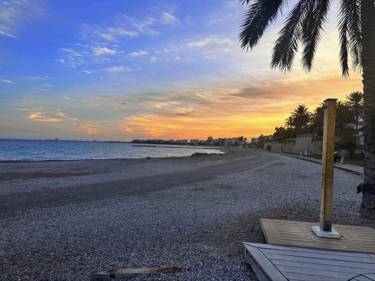 贝尼卡西姆Piso A Pie De Playa Con Piscina Y Vistas Al Mar公寓 外观 照片