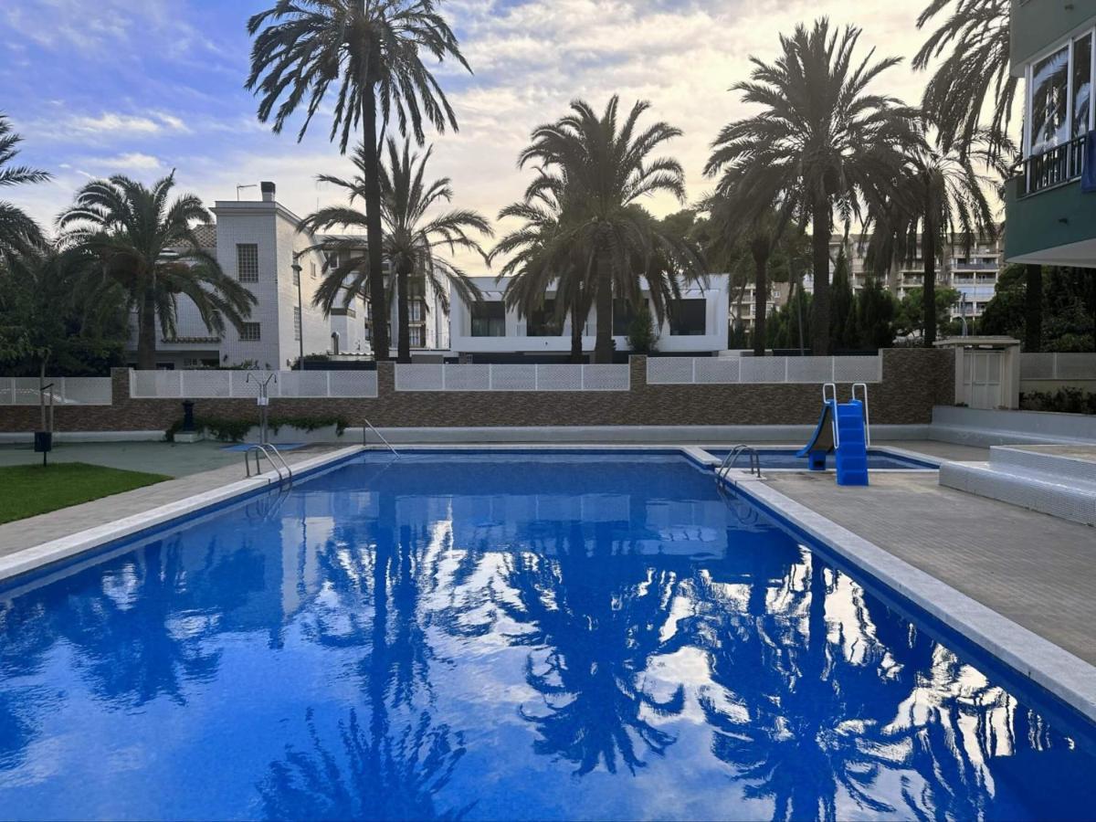 贝尼卡西姆Piso A Pie De Playa Con Piscina Y Vistas Al Mar公寓 外观 照片